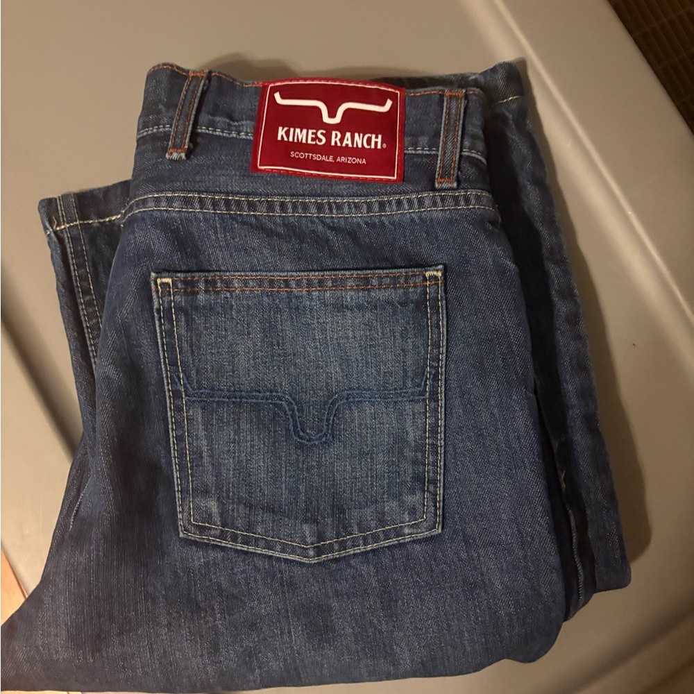Kimes Ranch Blue Straight Jeans Classic Style